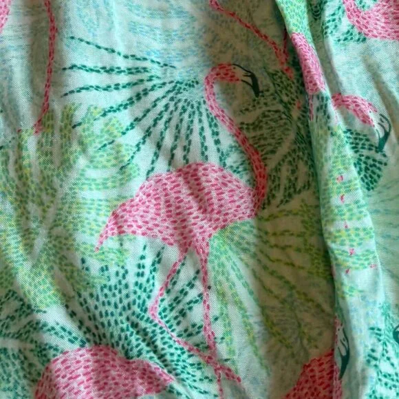 Kenny Flowers The Sunshine State Vacation Maxi Dress Flamingo Beach Size Large - Picture 6 of 12